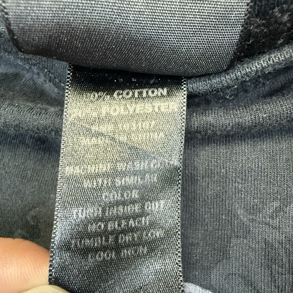 Raw Blue T Shirt Mens XL Black Y2K Lion Royalty Reigns Grunge Skull Wings - Picture 5 of 8